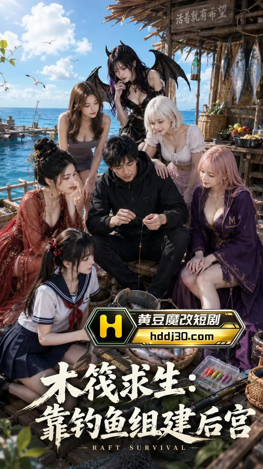 短剧《木筏求生》封面图